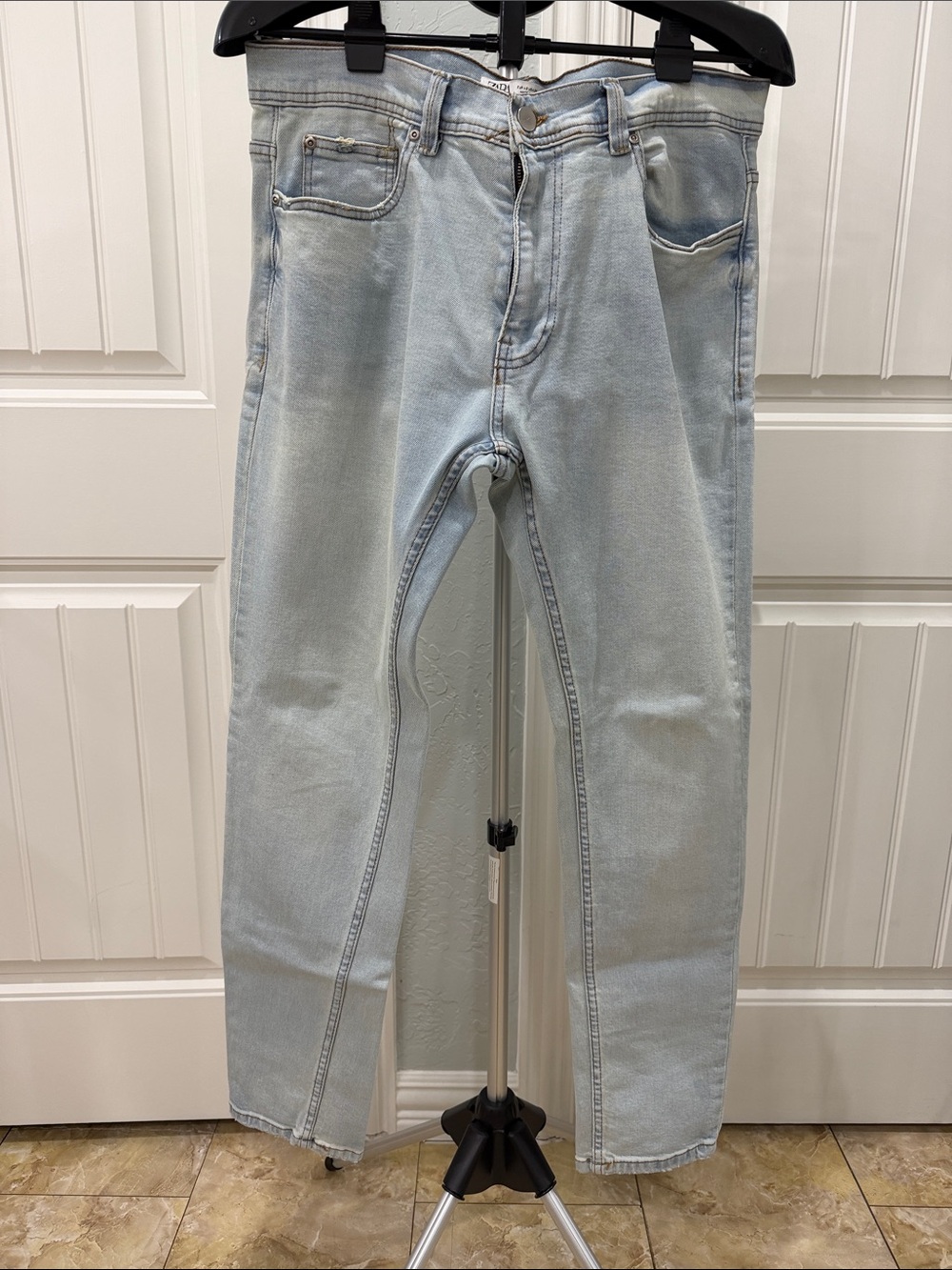 Zara Light Wash Skinny Jeans - Pale Blue